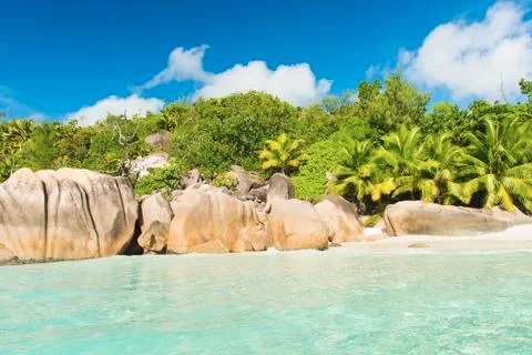 Anse Lazio Stock Photos