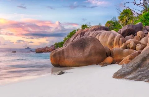 Anse Lazio Foto stock