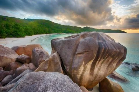 Anse Lazio Foto stock