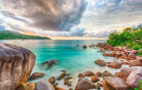 Anse Lazio Foto stock