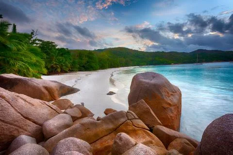 Anse Lazio Foto stock