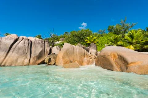 Anse Lazio Stock Photos