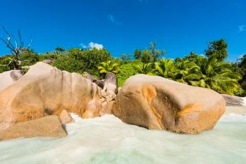 Anse Lazio Stock Photos