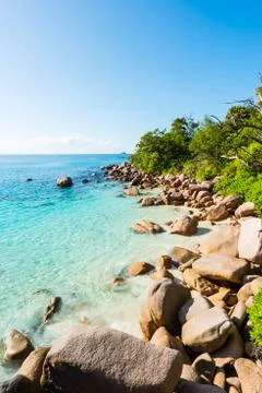 Anse Lazio Stock Photos
