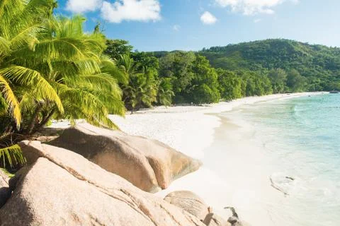 Anse Lazio Stock Photos