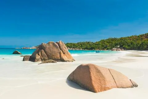 Anse Lazio Stock Photos