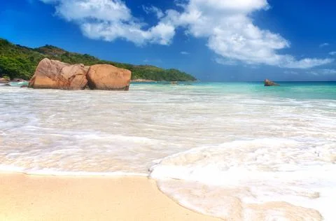 Anse Lazio Stock Photos