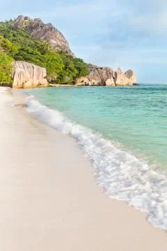 Anse Source D'Argent, La Digue, Seychelles Stock Photos