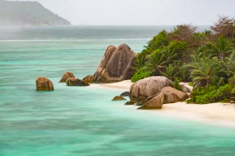 Anse Source D'Argent, La Digue, Seychelles Stock Photos