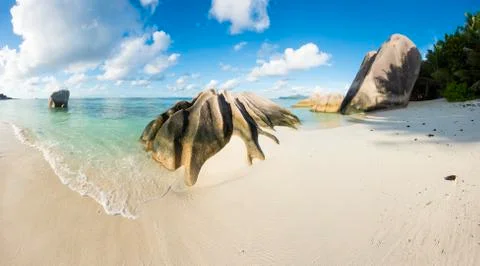 Anse Source d'Argent Stock Photos