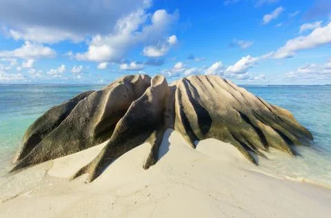 Anse Source d'Argent Stock Photos