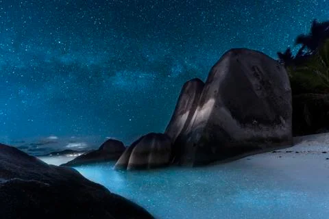 Anse Source d'Argent Foto stock