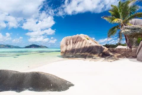 Anse Source d'Argent Foto stock