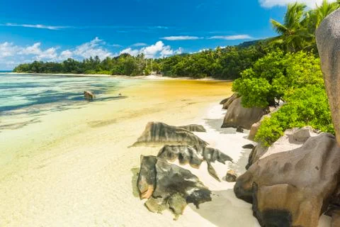 Anse Source d'Argent Stock Photos