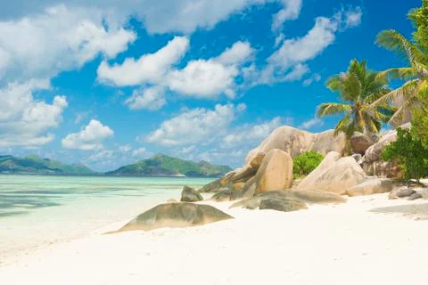 Anse Source d'Argent 스톡 사진