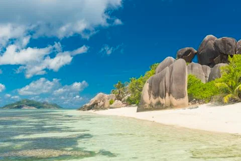 Anse Source d'Argent Foto stock