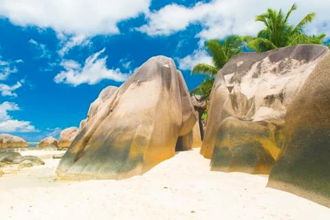 Anse Source d'Argent Stock Photos