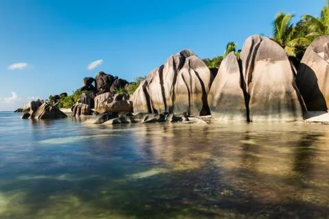 Anse Source d'Argent Foto stock