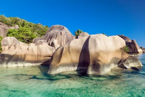 Anse Source d'Argent Stock Photos