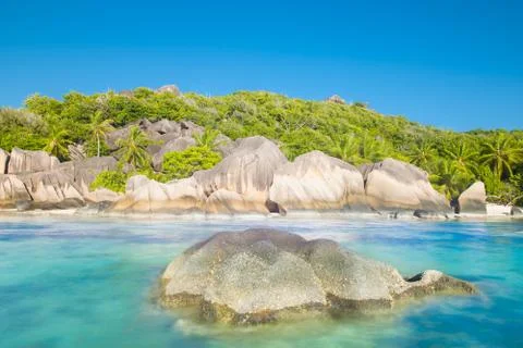 Anse Source d'Argent Foto stock