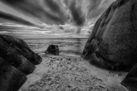 Anse Source d'Argent Foto stock