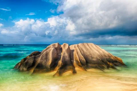 Anse Source d'Argent Stock Photos