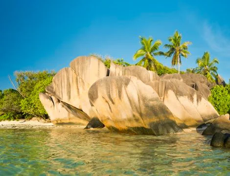 Anse Source d'Argent 스톡 사진