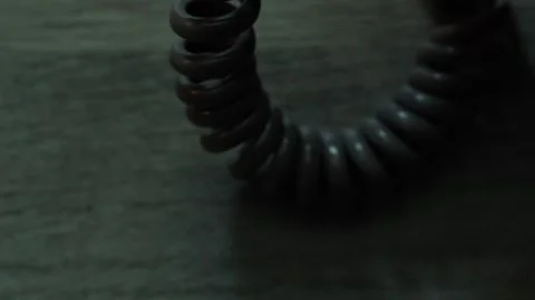 Ansewring machine detail message incoming, finger plays Stock-Footage 266069147