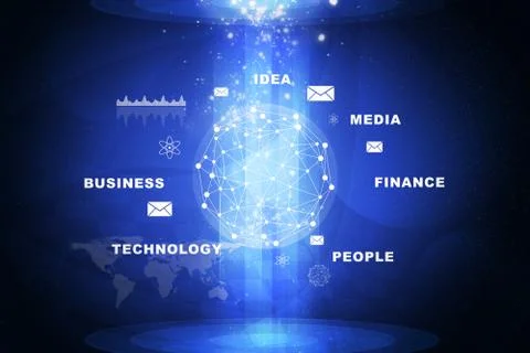 Anstract background with bright flashes Illustrazione stock