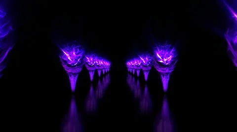 Anstract background, torch corridor, blue Stock Footage 26966281