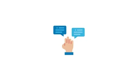 Answear, Question, comment icon animation for Education motion graphics Stock Footage 149820401