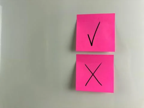 Answer and mark the right and wrong answer Stock Photos