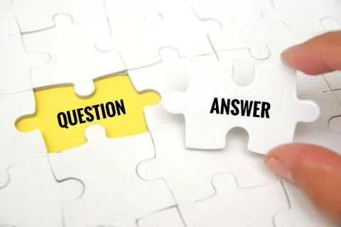 ANSWER AND QUESTION Stock Photos