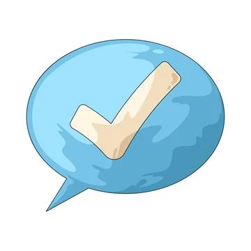 Answer bubble illustration Stock Illustration