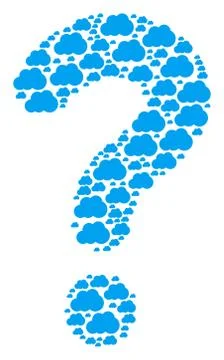 Answer Composition of Cloud Icons Stock Illustration