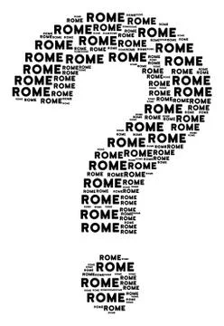 Answer Composition of Rome Texts 스톡 일러스트