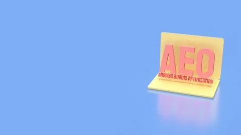 Answer Engine Optimization Concept on Laptop with Artificial Intelligence S.. Stock Illustration