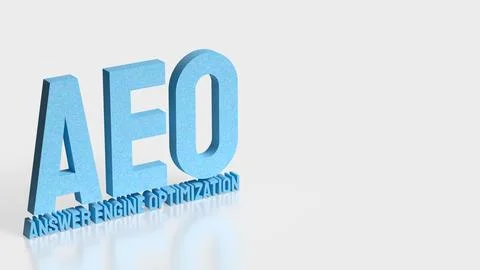 Answer Engine Optimization Concept with Modern Artificial Intelligence Sear.. Stock Illustration