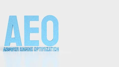 Answer Engine Optimization Concept with Modern Artificial Intelligence Sear.. Illustrazione stock