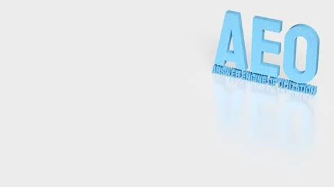 Answer Engine Optimization Concept with Modern Artificial Intelligence Sear.. Stock Illustration