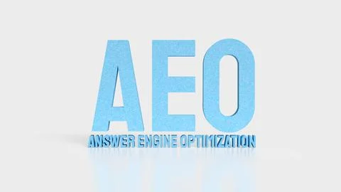 Answer Engine Optimization Concept with Modern Artificial Intelligence Sear.. Stock Illustration