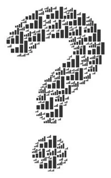 Answer Figure of Bar Chart Icons Stock Illustration