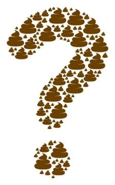 Answer Figure of Crap Icons Stock Illustration