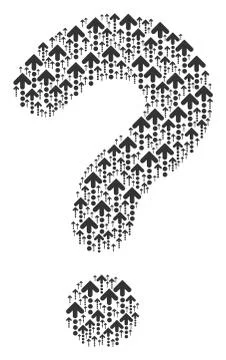 Answer Figure of Dotted Arrow Icons Stock Illustration