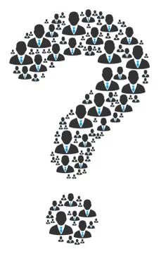 Answer Figure of Manager Icons Stock Illustration