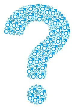 Answer Figure of Mars Symbol Icons Stock Illustration