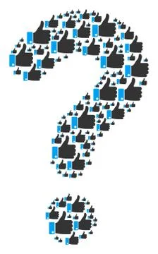 Answer Figure of Thumb Up Icons Stock Illustration