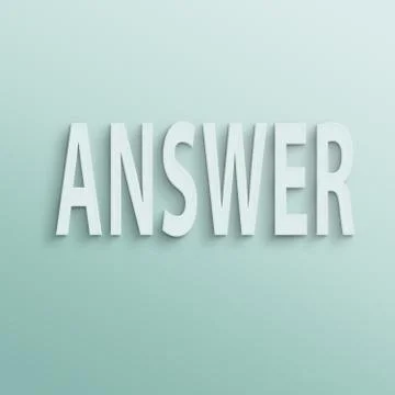 Answer Illustrazione stock
