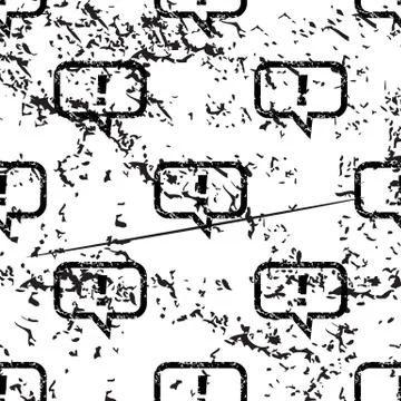 Answer message pattern, grunge, monochrome Stock Illustration