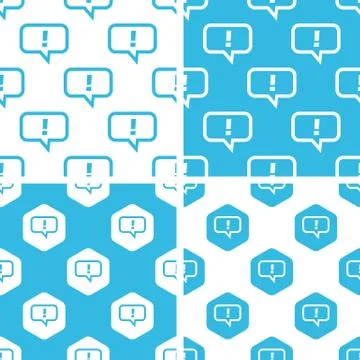 Answer message patterns set 스톡 일러스트